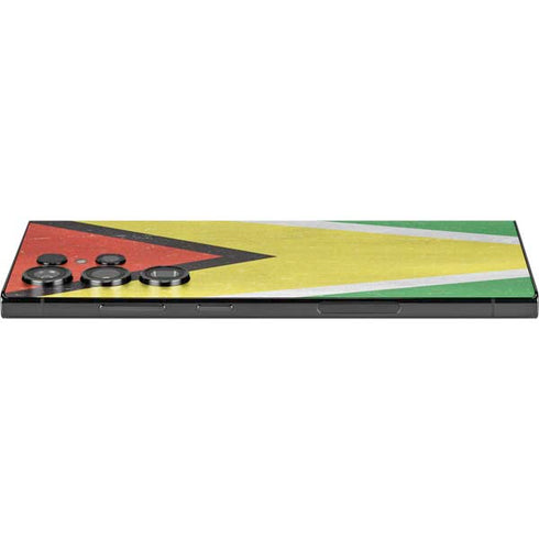 Guyana Flag Distressed Galaxy S24 Ultra Skin